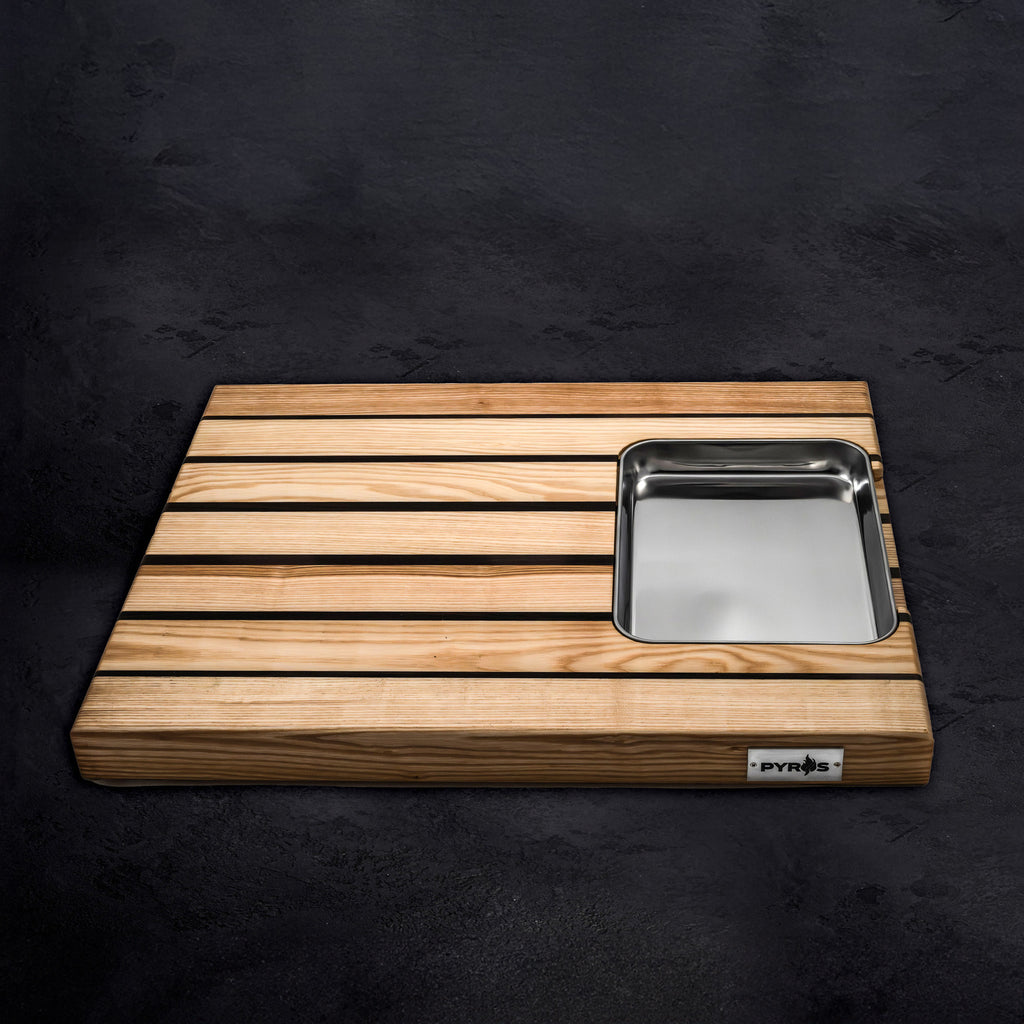 Taglieri Frassino e Noce piemontese a righe